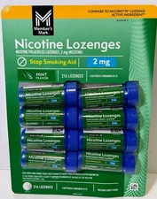Member's Mark Nicotine Lozenge 2mg, Mint Flavor, 27 ct., 8pk. Exp 09/2026