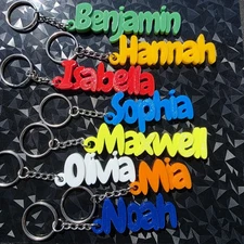 Personalized Keychain/Keyring - 3D Printed - Gifts for Children - School Bag