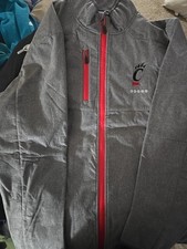 Franchise Club Cincinnati Bearcats Full Zip Jacket Men's Size XL Gray