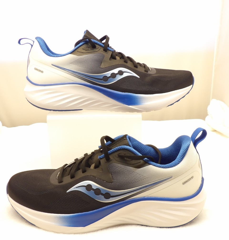 Saucony Lancer 3 Men’s US Size 11 Black/Skydiver Running Shoes Athletic Sneakers thumbnail 7
