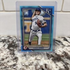 2024 Bowman Sky Blue Tanner Jones #BD-195 /499 RC Rookie Kansas City Royals