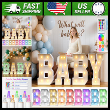 Baby Marquee Light Up Letters for Baby Shower Gender Reveal Decor