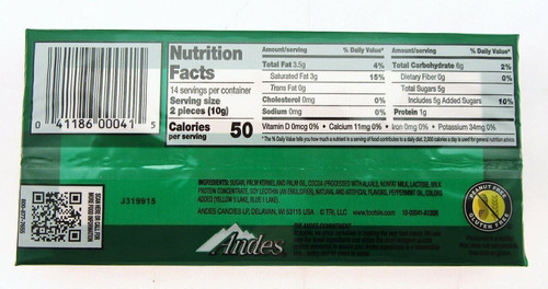 Andes Creme De Menthe Thins Chocolate Candies ~ Lot of 2 - Picture 3 of 5