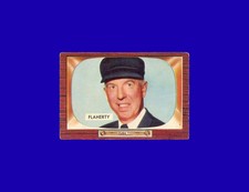 John Flaherty 1955 Bowman #272 - Umpire - RARE Hi # - VG-EX+