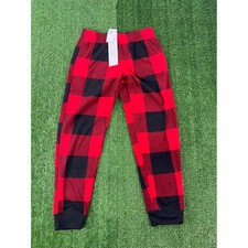 Old Navy Kids Unisex Red Black Buffalo Plaid Pajama Pants Size M 8 New