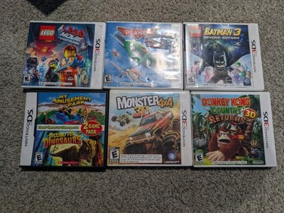 Nintendo 3DS 6-Game Lot: LEGO Movie, LEGO Batman 3, Disney Planes, Donkey Kong