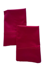 PAIR 100 Egyptian Cotton KING Size Burgundy Pillowcases Luxury PRISTINE Bedding