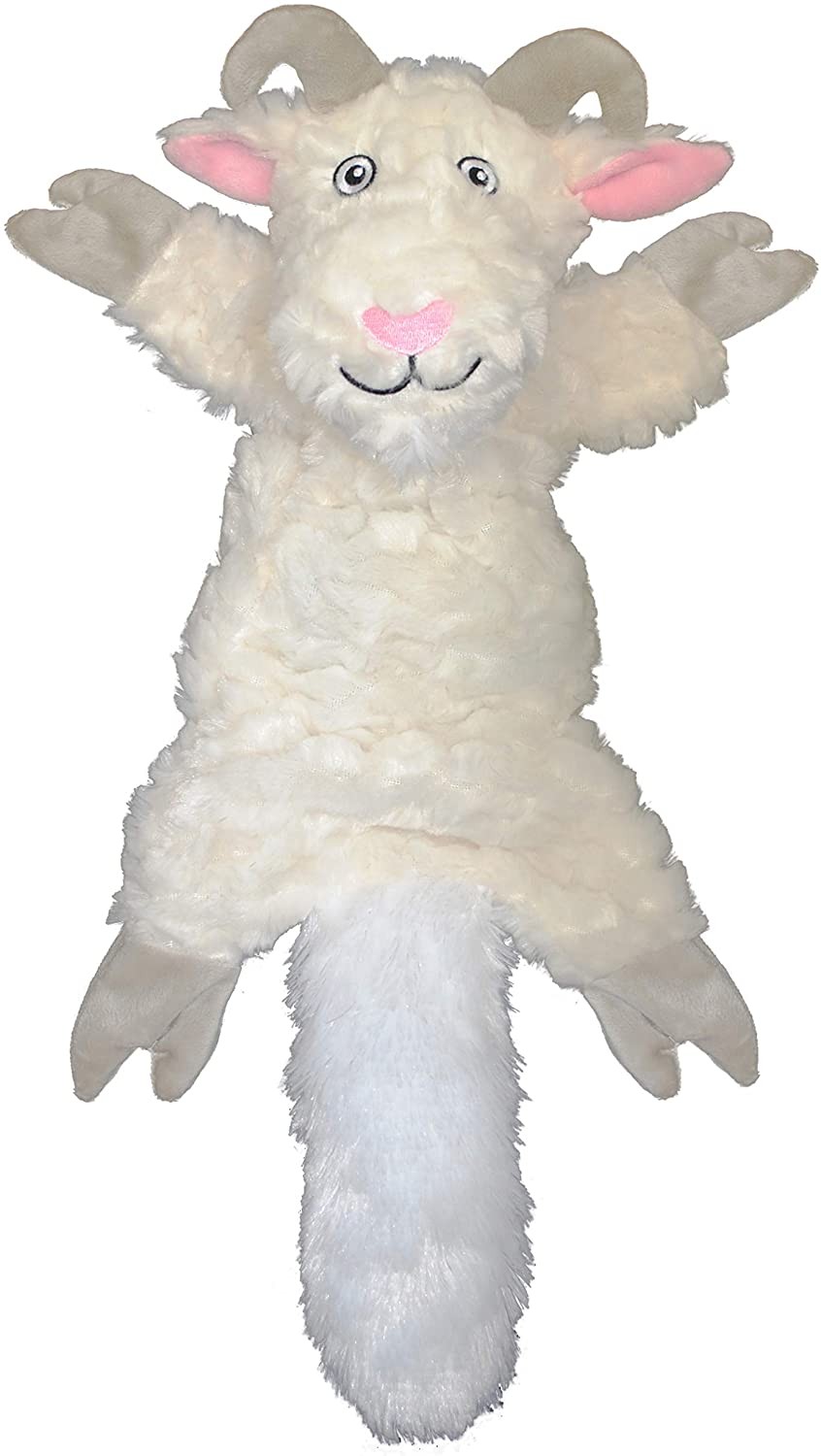Jolly Pets Fat Tail Large Billy Goat, Tug and Toss Toy For D