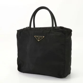 バッグ PRADA TESSUTO NYLON TRIANGLE BAG POUCH Prada Tessuto Nylon Triangle Tote Bag Shoulder Handbag Black | eBay