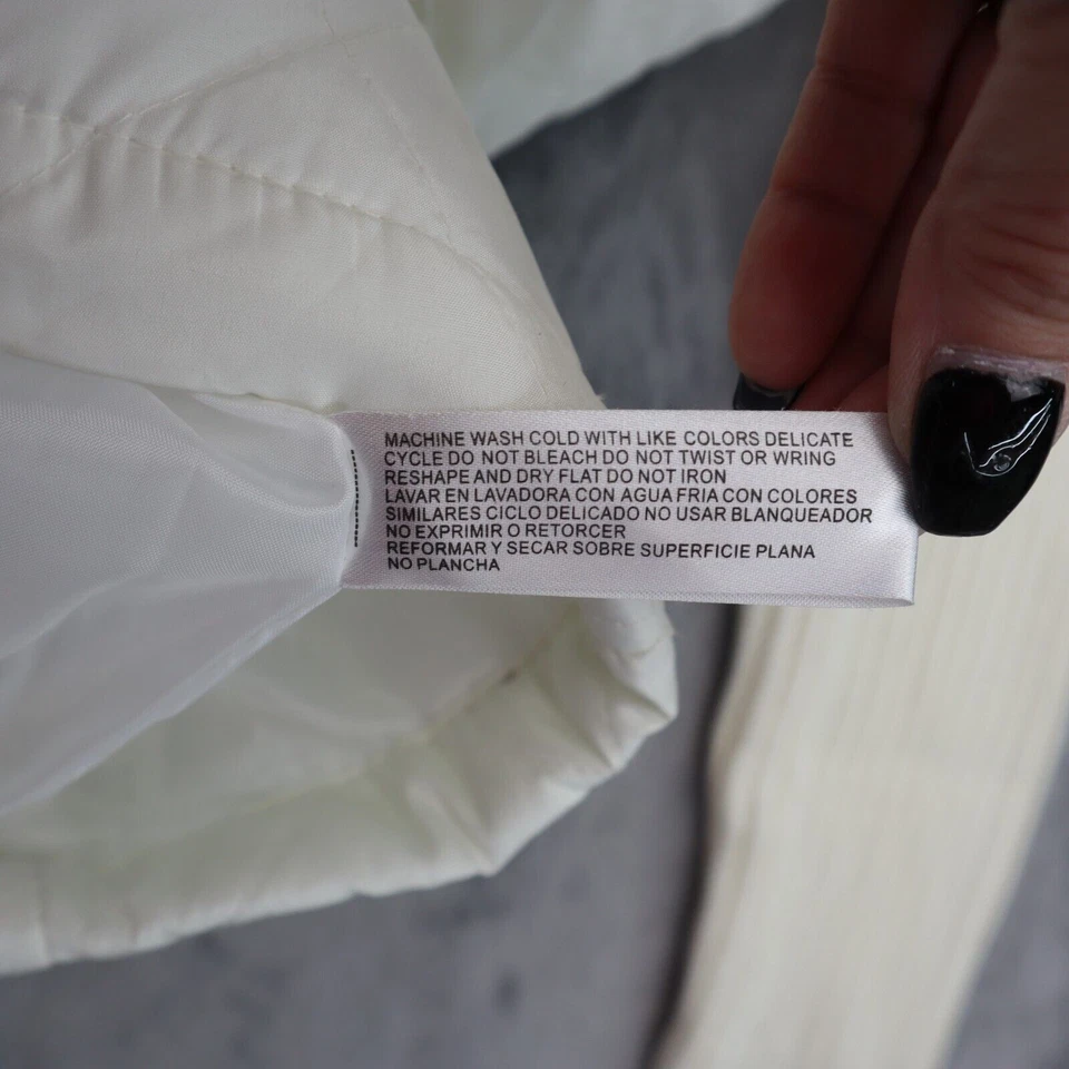 Chaquetas By Design para mujer M blancas manga larga acolchadas ribete de piel cremallera completa amortiguadores Foto 4 de 4