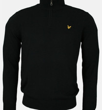 Lyle & Scott Men’s 1/4 Quarter Zip Sweater Long Sleeve Crew Neck Jumper