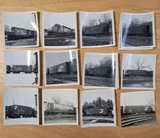 Vintage 1970-80 3.5" BW Photos Lot CR Conrail Caboose Locomotive Ore Car Tanker 