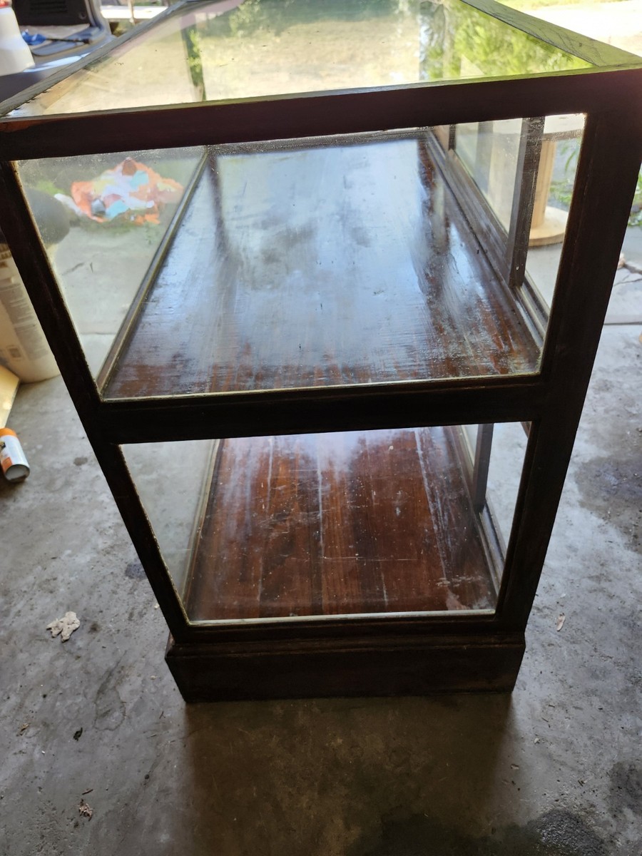 Antique 1910 General Store Mercantile Display Case Oak/Glass