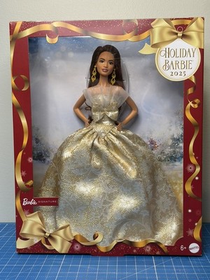 2025 Holiday Barbie Brown Hair Pazette Sculpt JBH97 - NRFB