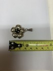 Vintage Mexico CIL Sterling Silver 925   Hibiscus Flower Pendant — photo 3