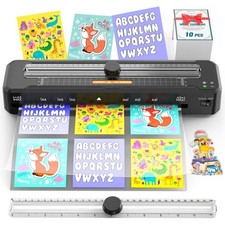 A3 Laminator Machine with Paper Trimmer and 10 Laminating Sheets – Thermal
