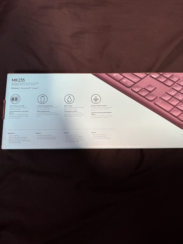 Logitech MK235 Wireless Keyboard and With Mouse Combo for PC MAC 920-007897 Set - Photo 4/6