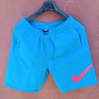  Nike Herren Shorts In Blau Big Orange Swoosh Gr.XL Guter Zustand FLECKENSPUR! 