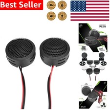 Car Audio Tweeter Set 1 Inch Soft Dome 180W Max 4 Ohm Surface Angle Mount Pair