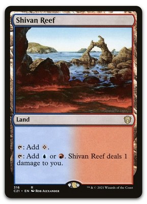 Shivan Reef #316 (NM) Commander 2021 C21 Magic MTG