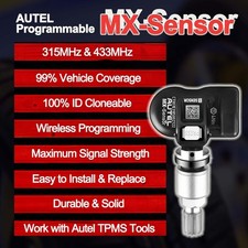 Autel Mx Tpms Sensors 315433mhz 20pcs Press-in Oe Metal Valves Programmable Autel Mx Tpms Sensors 315433mhz 20pcs Press-in Oe Metal Valves Programmable
