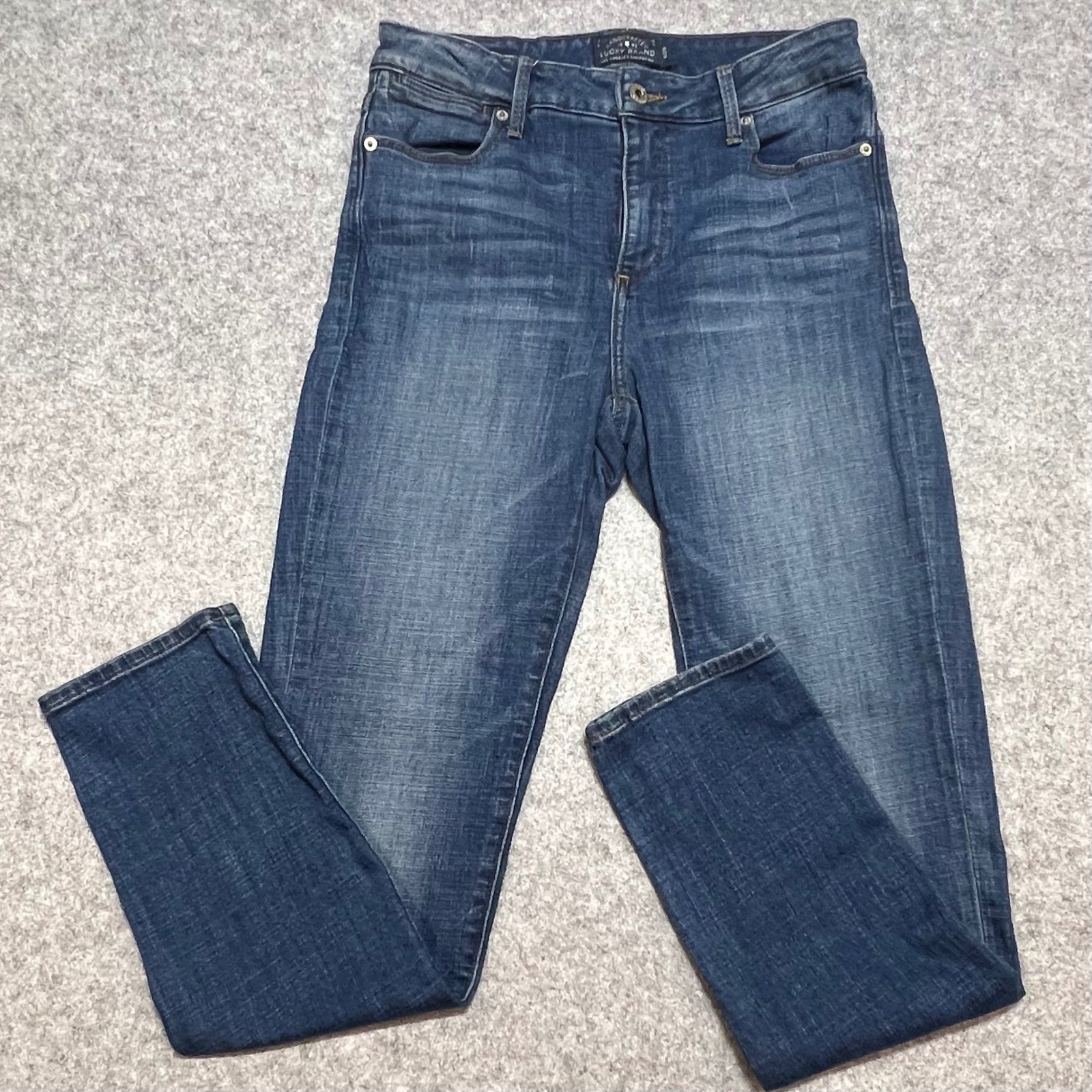 Womens 8/29 Blue Denim High Rise Stretch
