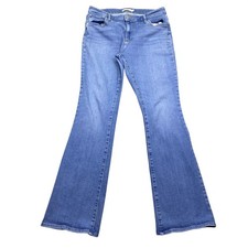 Levis 725 High Rise Bootcut Jeans Blue Medium Wash Sz 32 Grunge Western Retro