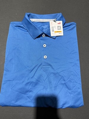 NWT MEN'S PUMA GAMER POLO, SIZE: S, COLOR: BRIGHT COBALT (M1.29)