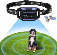 GPS Wireless Dog Collar Fence System,Electric Fence for Dogs,Adjustable Warni...