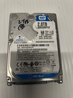 Western Digital  Blue 2TB WD20NPVZ 5400RPM 8MB SATA 2.5'' Laptop Hard Disck Drive