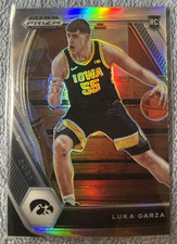 Luka Garza Pistons-IOWA Rookie 2021-22 Panini Prizm Draft Picks Silver Prizm #51