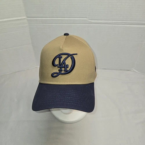 Los Angeles Dodgers Hat New Era 9FORTY Adjustable Snapback Euc Dk Khaki Navy Blu
