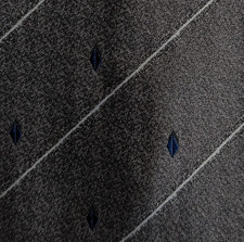 Gray Silver Striped Tie