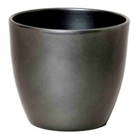 Inna-Glas Keramik Pflanztopf, Ø32Cm, 27Cm, Anthrazit