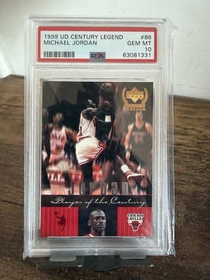 1999 Upper Deck MICHAEL JORDAN Legend of the Century #86 PSA 10 GEM MINT