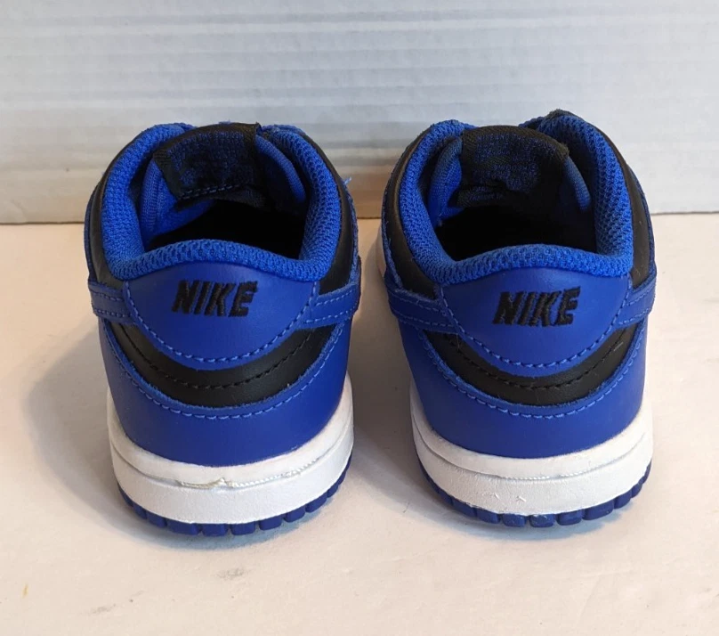 Nike Dunk низкий (TDE) черный/гипер кобальт белый CW1589-001 размер 9C с коробкой - Изображение 3 из 4