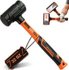 2 Lb Dead Blow Hammer One-piece Molded Steel Shot Filled Non-slip Grip