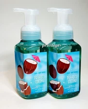 BATH & BODY WORKS Paradise Coconut GENTLE & CLEAN FOAMING HAND SOAP (Pack 2)
