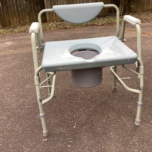Nova Heavy Duty Bedside Commode Chair with Drop-Arm, 500lb Capacity