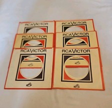 45 RPM 7" RECORD SLEEVES CO. SLEEVE 6 PACK SEE PHOTOS RCA/Victor Records SLV374