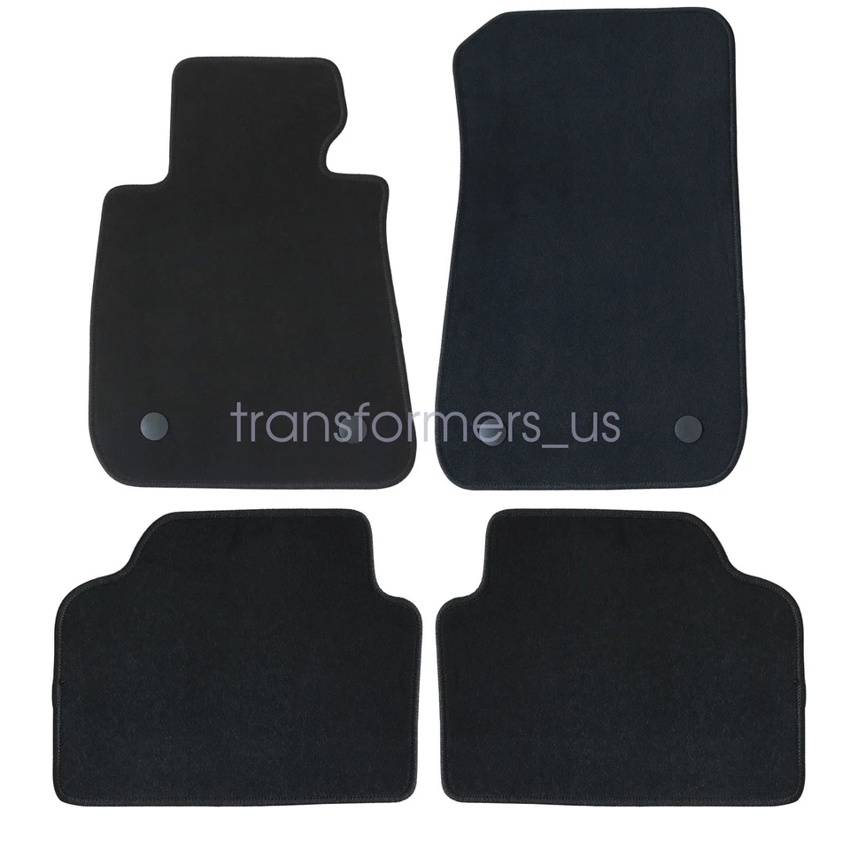 Alfombrillas negras para BMW E90 E91 serie 3 sedán delanteras y traseras para BMW E90 E91 2006-2011 Foto 3 de 4