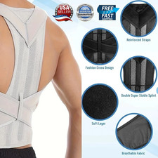 Posture Corrector Adjustable Back Brace Shoulder Support Clavicle Belt Men Women