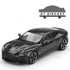 MINI GT ASTON MARTIN DBS 007 EDITION 1/64 DIECAST MODEL CAR BLACK MGT01008