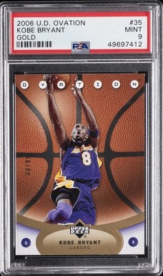 2006 UD OVATION GOLD #35 KOBE BRYANT #/99 PSA 9