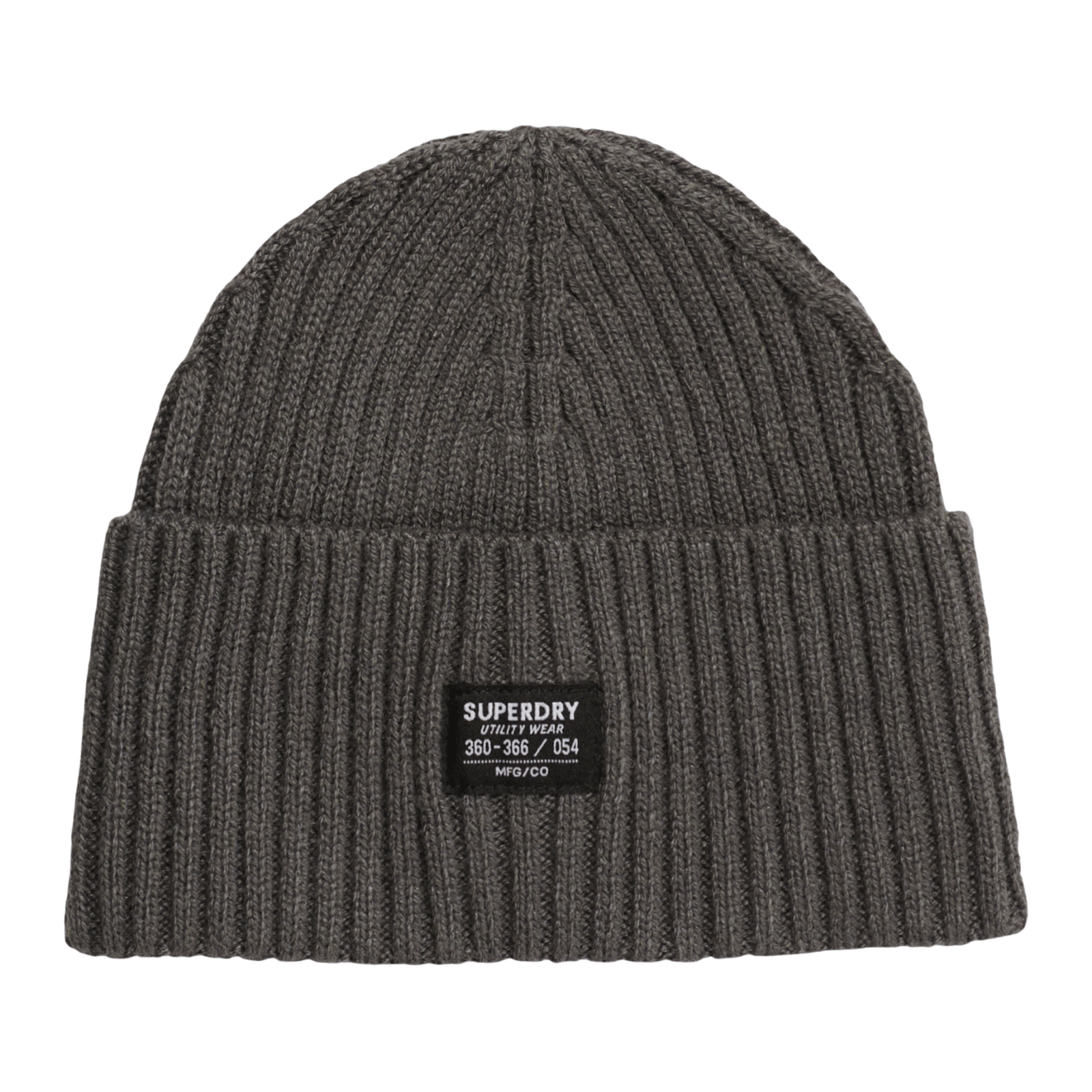 Superdry Womens Workwear Knitted Beanie - Charcoal - OS