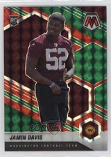 2021 Panini Mosaic Rookies Choice Red & Green Prizm Jamin Davis #364 0s9t