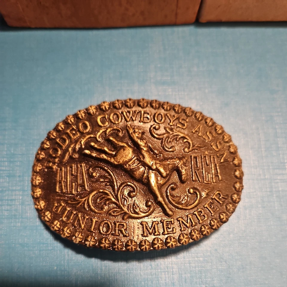 SUPER RARE~BOXED~1958~Rodeo Cowboys Association~Junior Member~R.C.A~Belt Buckle - Image 2 of 4