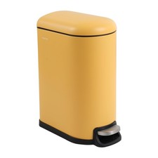 HPM1009L Roland Mini 2.6-Gallon Step-Open Trash Can, Daffodil Yellow Home, Ki...
