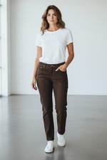 HIS Lederhose Hose Leather Pants Braun Gr. 44 Vintage 80er super Zustand