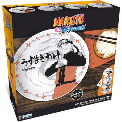 Naruto Shippuden - Character Porcelain Plate Set (4-Pack) - ABYstyle